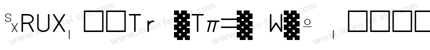 BRUX-常规TrueType Weat字体转换